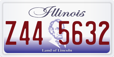 IL license plate Z445632