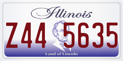 IL license plate Z445635