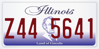 IL license plate Z445641