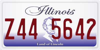 IL license plate Z445642