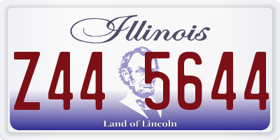 IL license plate Z445644