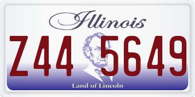 IL license plate Z445649