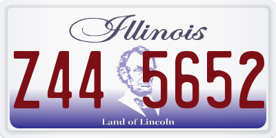 IL license plate Z445652