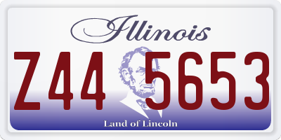 IL license plate Z445653