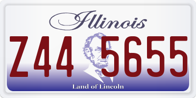 IL license plate Z445655