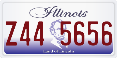 IL license plate Z445656