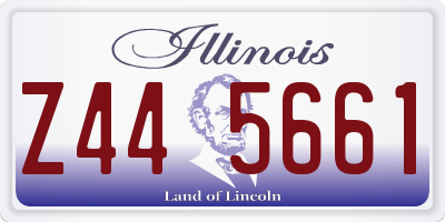 IL license plate Z445661