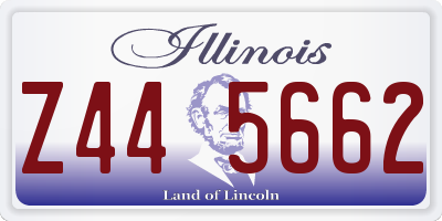 IL license plate Z445662