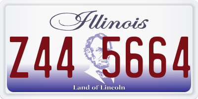 IL license plate Z445664