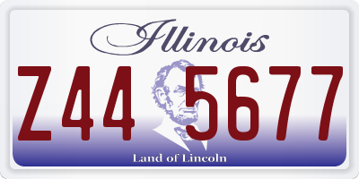 IL license plate Z445677