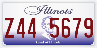 IL license plate Z445679