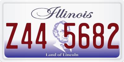 IL license plate Z445682