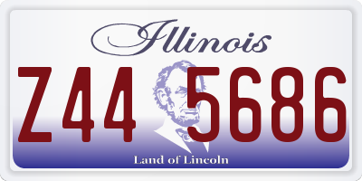 IL license plate Z445686