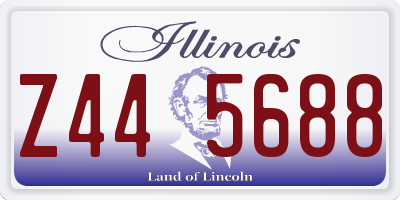 IL license plate Z445688