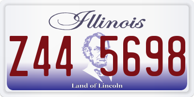 IL license plate Z445698
