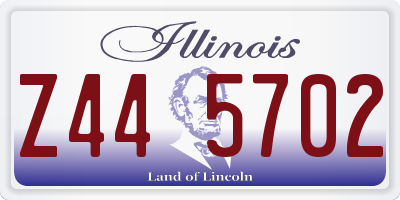 IL license plate Z445702