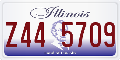 IL license plate Z445709