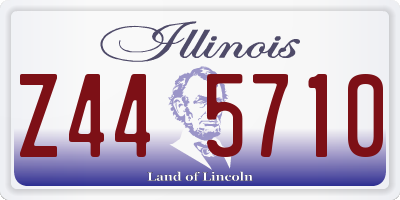 IL license plate Z445710