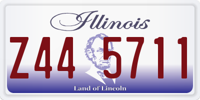 IL license plate Z445711