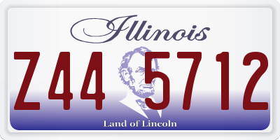 IL license plate Z445712