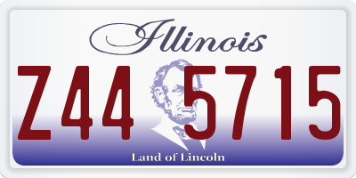 IL license plate Z445715