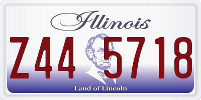 IL license plate Z445718