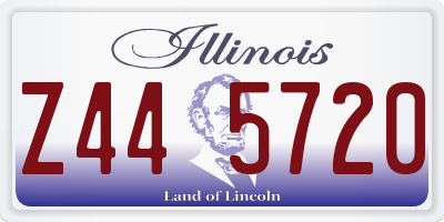 IL license plate Z445720