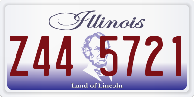 IL license plate Z445721