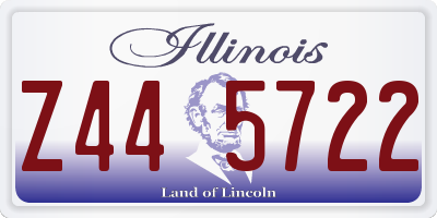 IL license plate Z445722