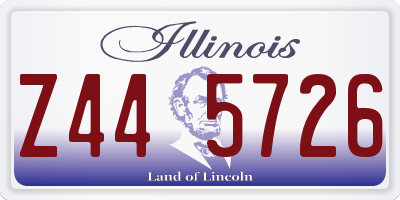 IL license plate Z445726