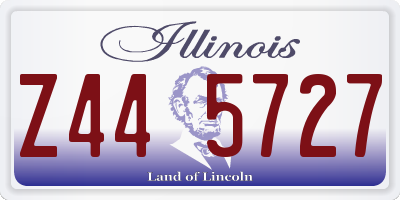 IL license plate Z445727