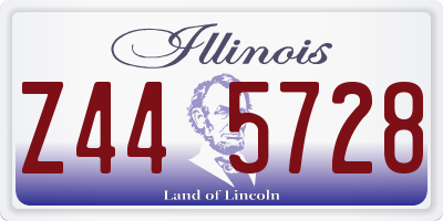 IL license plate Z445728