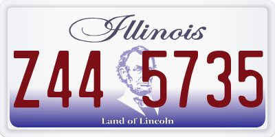 IL license plate Z445735