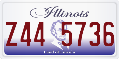 IL license plate Z445736