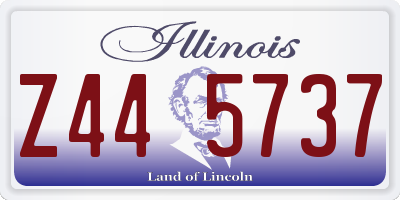 IL license plate Z445737