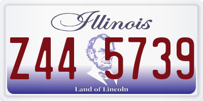 IL license plate Z445739