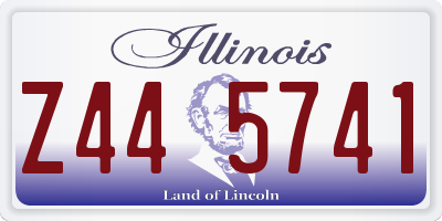 IL license plate Z445741