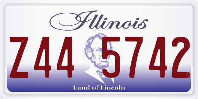 IL license plate Z445742