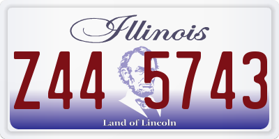 IL license plate Z445743