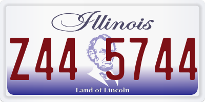IL license plate Z445744