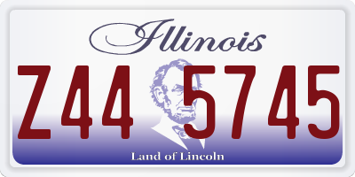 IL license plate Z445745