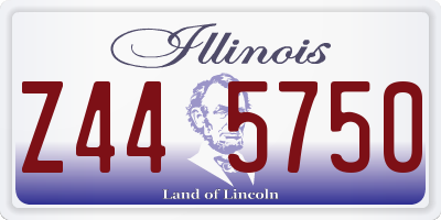 IL license plate Z445750