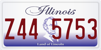 IL license plate Z445753