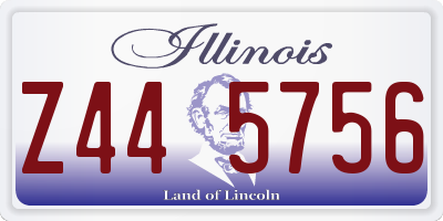 IL license plate Z445756