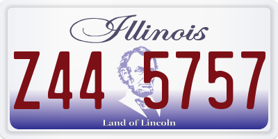 IL license plate Z445757