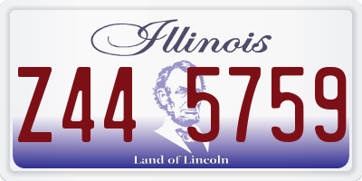IL license plate Z445759