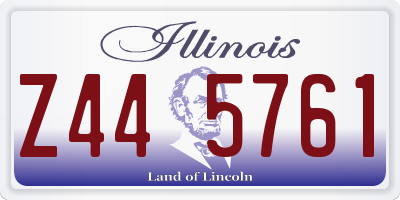 IL license plate Z445761
