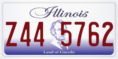IL license plate Z445762