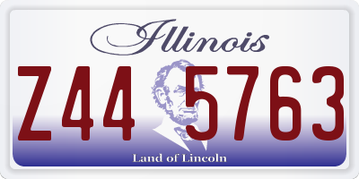 IL license plate Z445763
