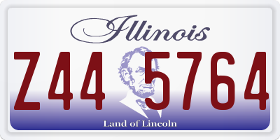 IL license plate Z445764